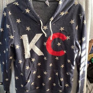 Womens Star Pattern Hoodie with KC Logo